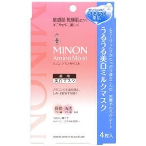 Minon Amino Moist Uruuru Whitening Milk Mask 4pcs
