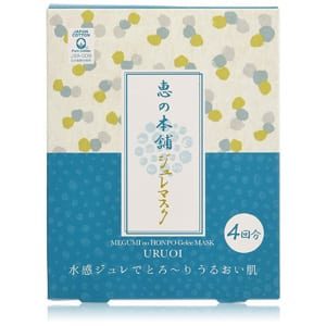 Megumino Honpo Uruoi Jure Face Mask #Blue 4pcs