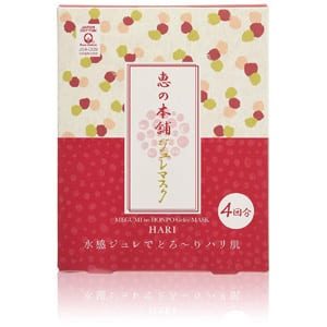 Megumino Honpo Hari Jure Face Mask #Red 4pcs