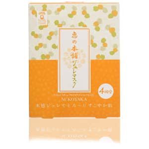 Megumino Honpo Sukoyaka Jure Face Mask #Orange 4pcs