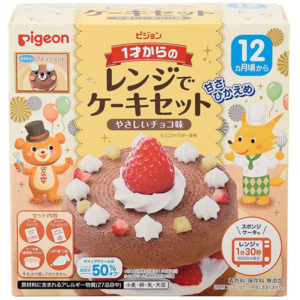 Pigeon Cake set in range from 1 year old Chocolate flavor 95g